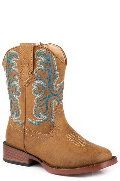 Roper Toddler Patrick Western Boot in Tan