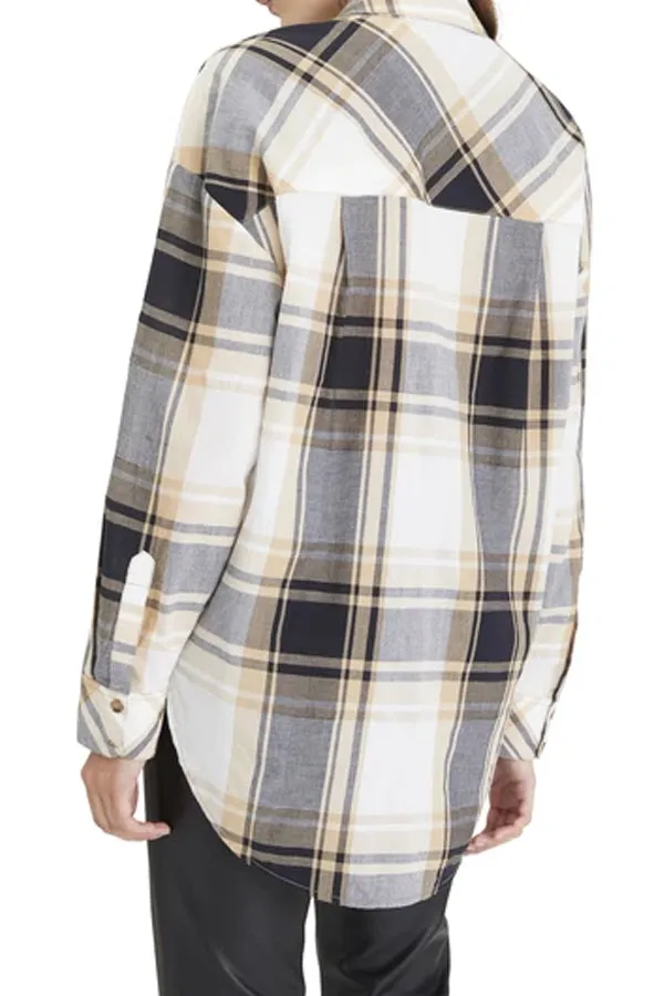 Sanctuary Plaid Boyfriend Tunic