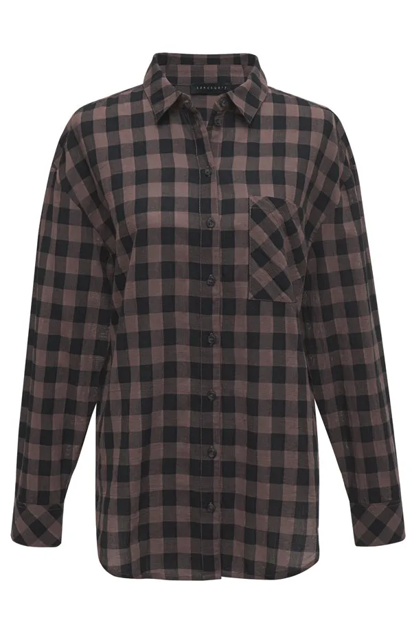 Sanctuary Plaid Boyfriend Tunic