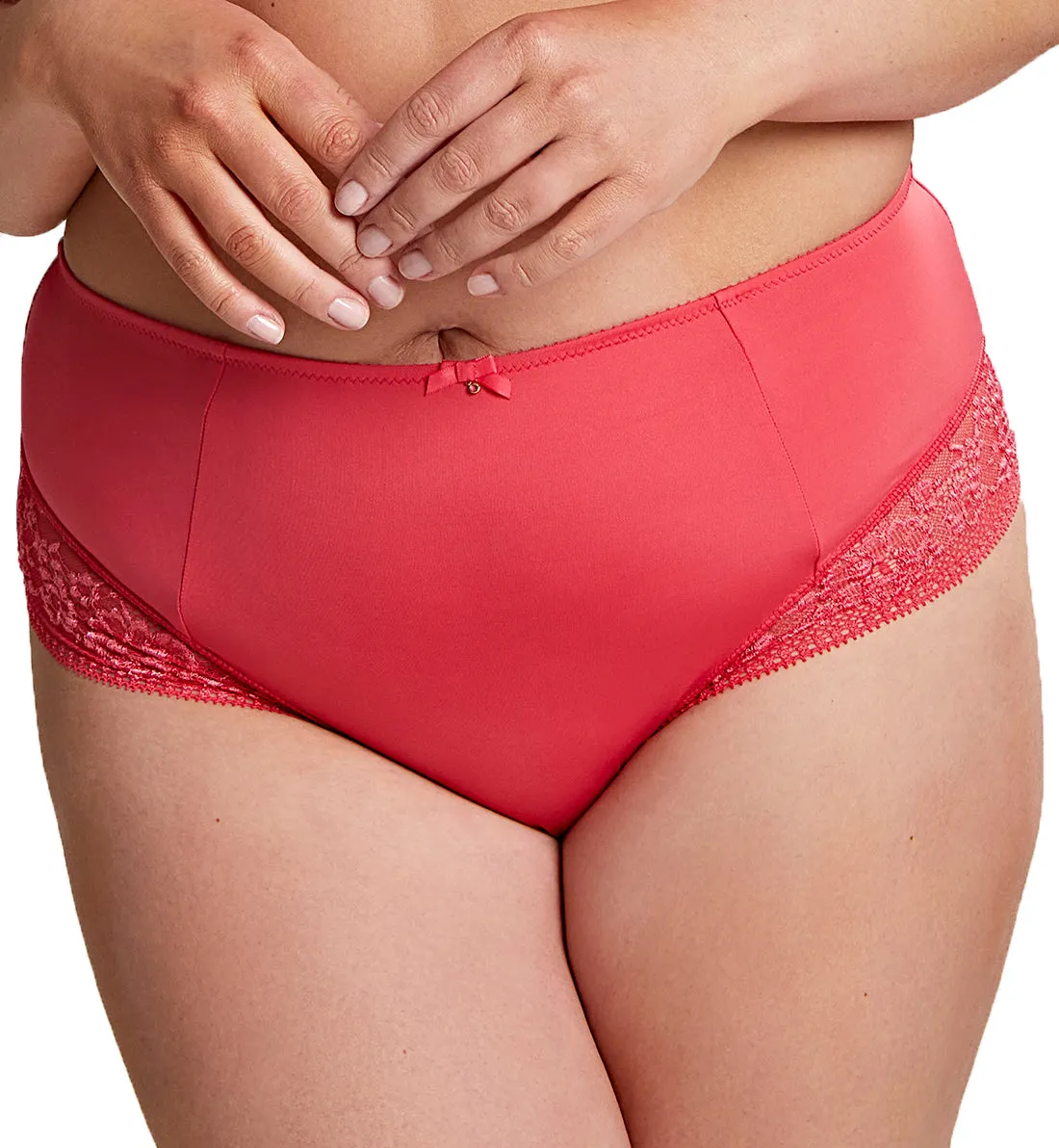 Sculptresse by Panache Roxie Highwaist Brief (9582) - Hot Coral