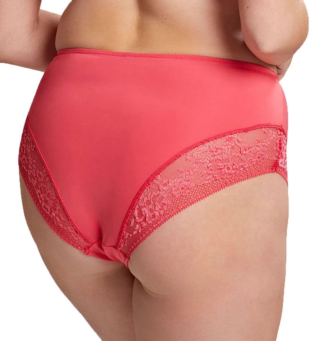 Sculptresse by Panache Roxie Highwaist Brief (9582) - Hot Coral