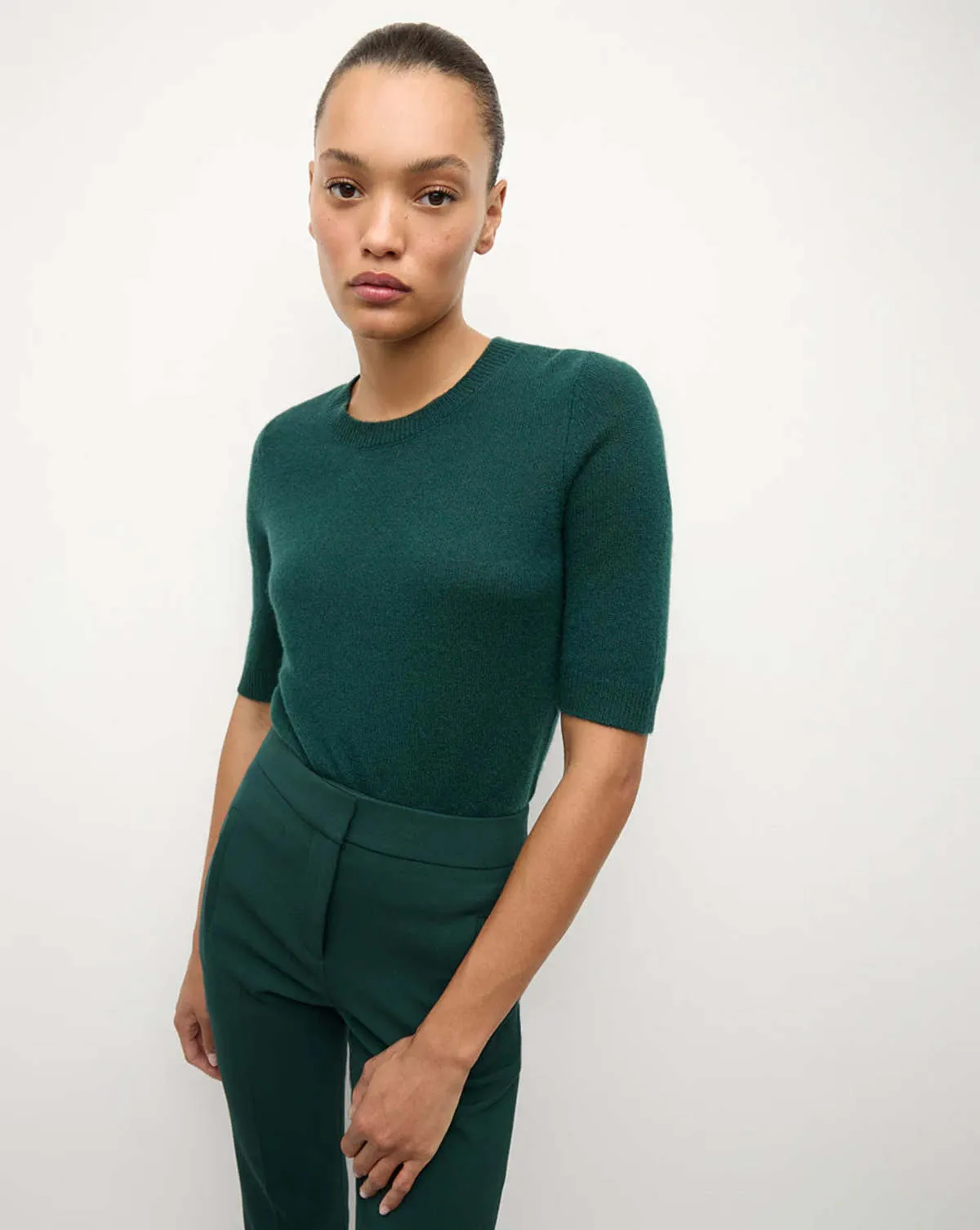 Shana Cashmere Sweater - Pine