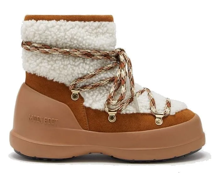 shoes Tecnica Moon Boot Luna Boot Shearling - Whisky/Off White - women´s