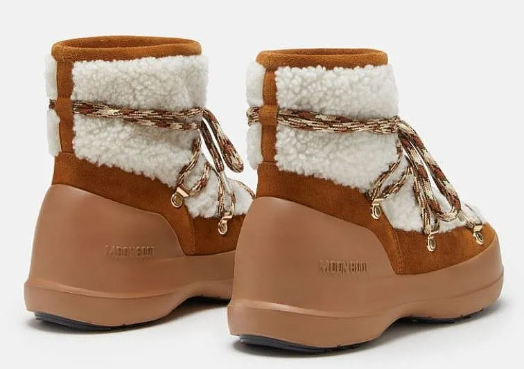 shoes Tecnica Moon Boot Luna Boot Shearling - Whisky/Off White - women´s