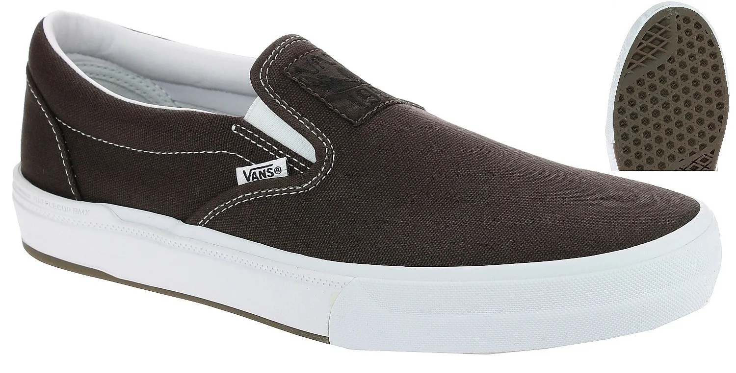 shoes Vans BMX Slip-On - Dakota Roche Brown/White - men´s