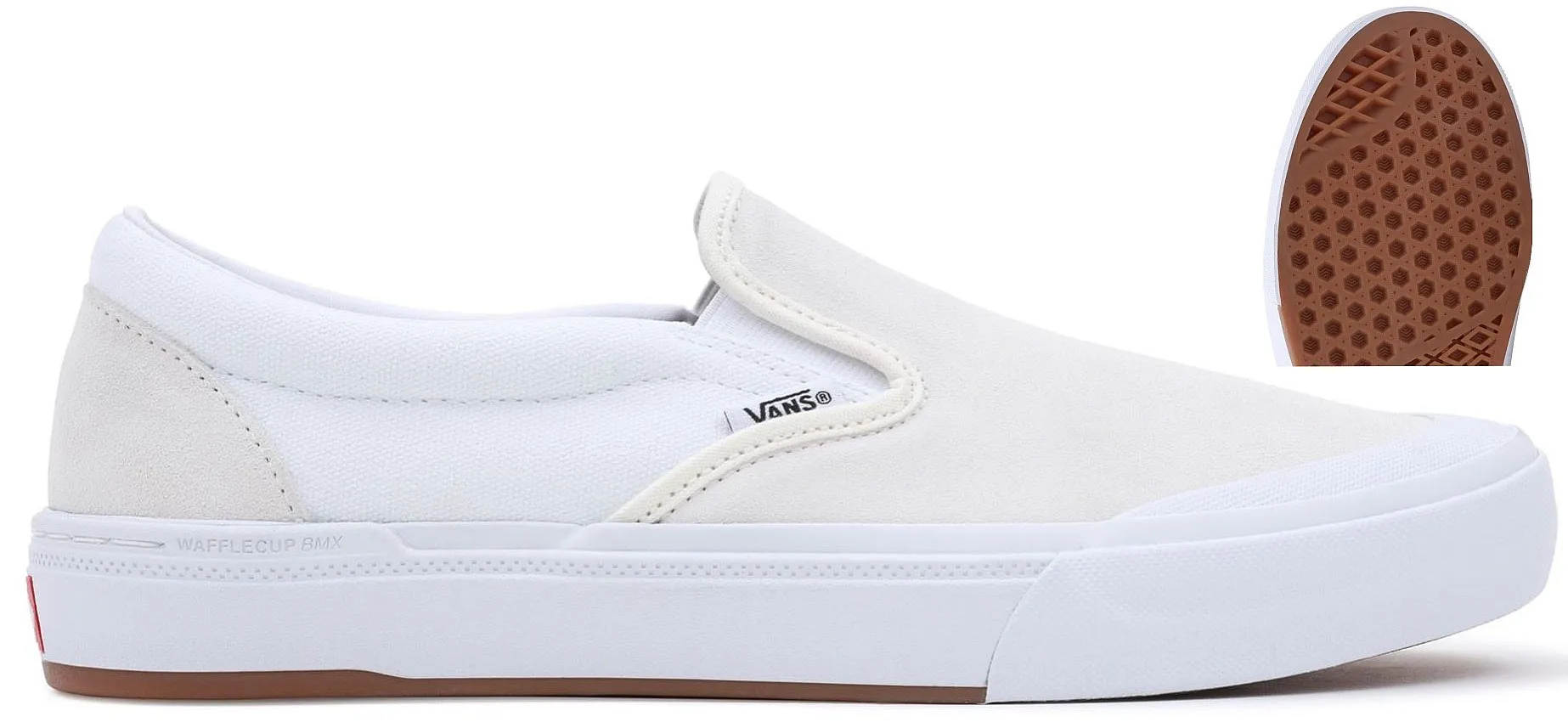 shoes Vans BMX Slip-On - Marshmallow/White - men´s