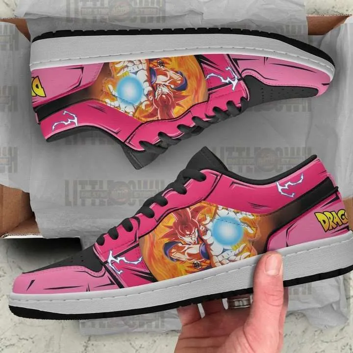 Son Goku JD Low Top Sneakers Custom Super Saiyan God Dragon Ball Anime Shoes