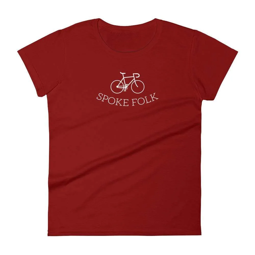 Spoke Folk - Minnesota Road Bike, Mountain, Cyclist Women's T-Shirt