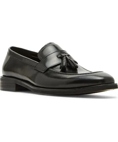 Steve Madden Men's Gray Tassel Leather Loafer