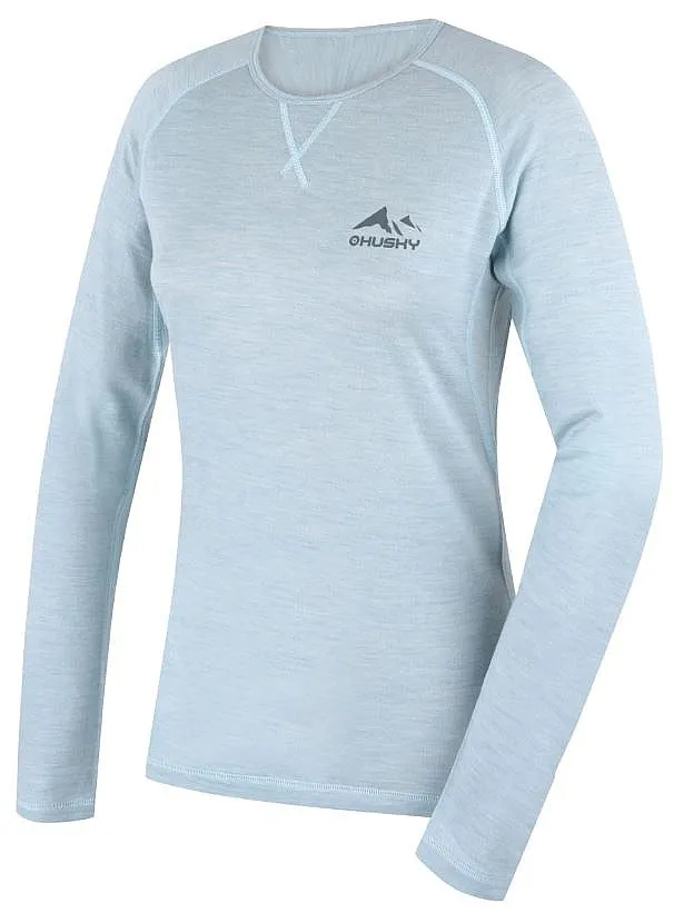 T-Shirt Husky Merino Merow LS - Faded Mint - women´s