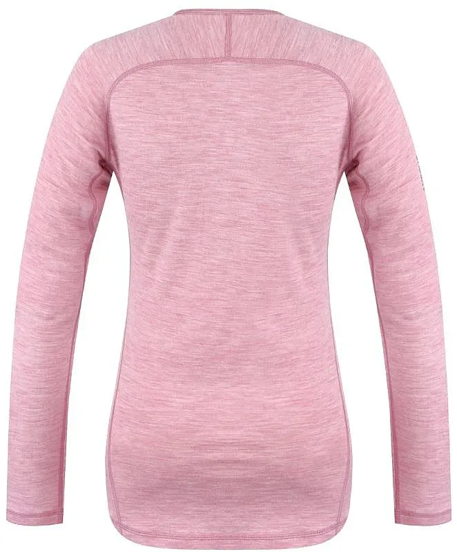 T-Shirt Husky Merino Merow LS - Faded Pink - women´s