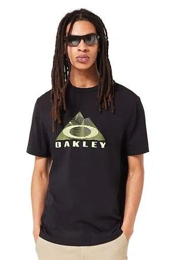 T-Shirt Oakley Lined Mountain Bark - Blackout - men´s