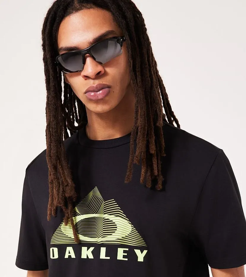 T-Shirt Oakley Lined Mountain Bark - Blackout - men´s