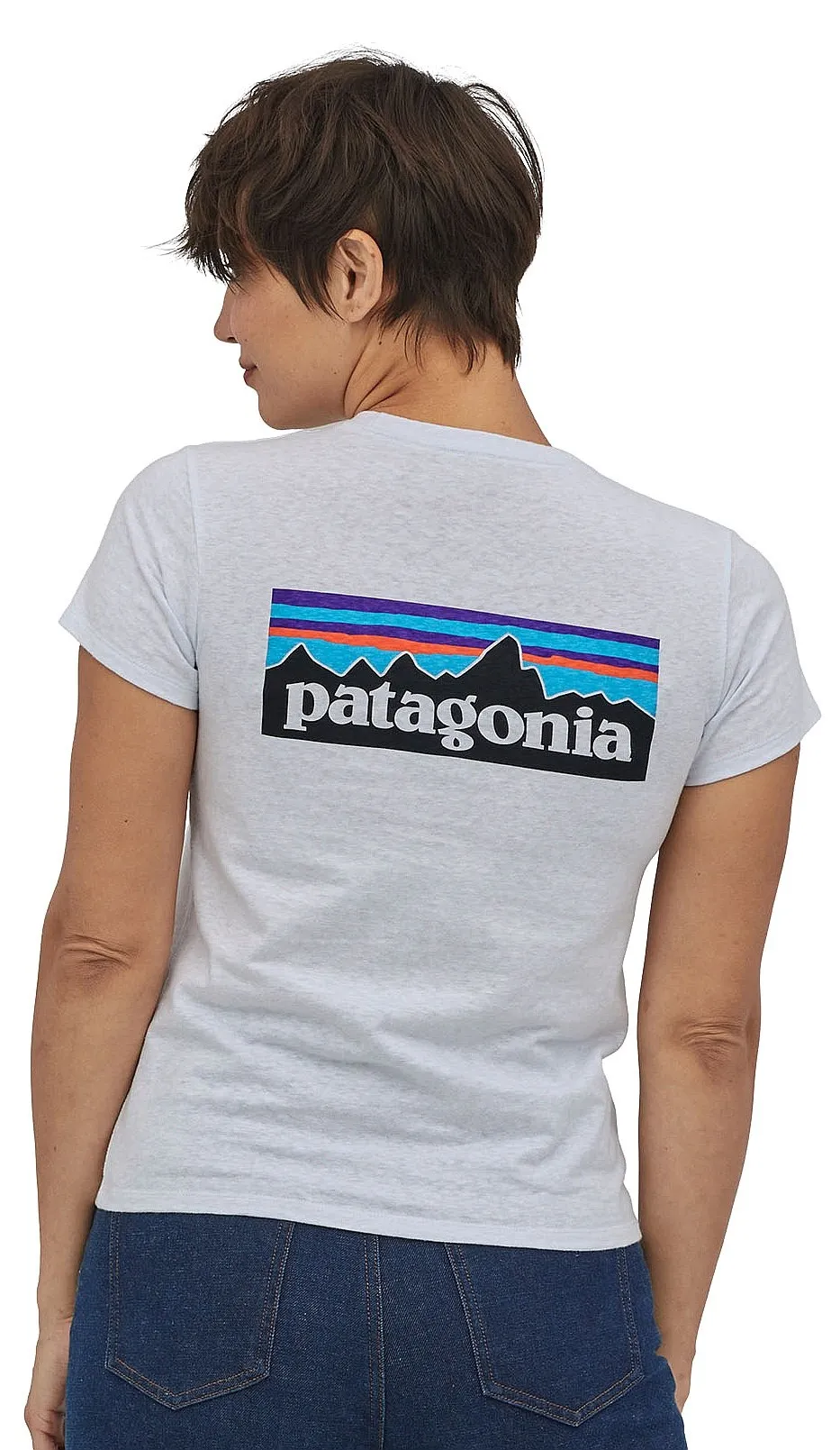 T-Shirt Patagonia P-6 Logo Responsibili - White - women´s