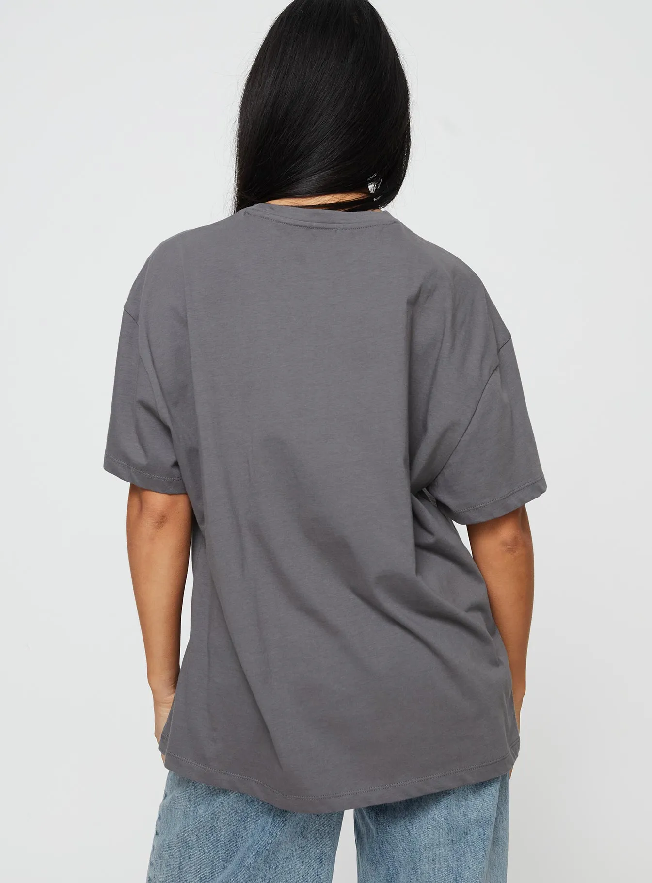 Take Care Oversized Tee Grey