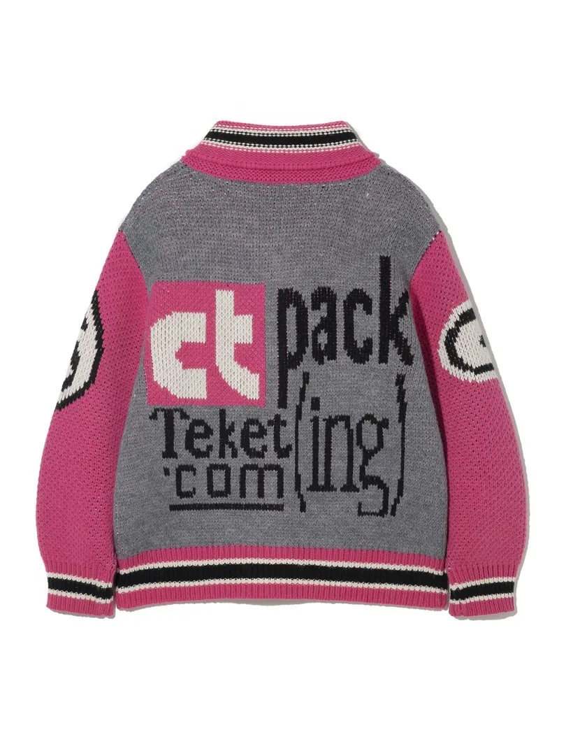 teket  |Casual Style Sweat Street Style Logo Cardigans