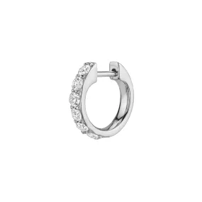 The Large Biggie - White Diamond / 14k White Gold