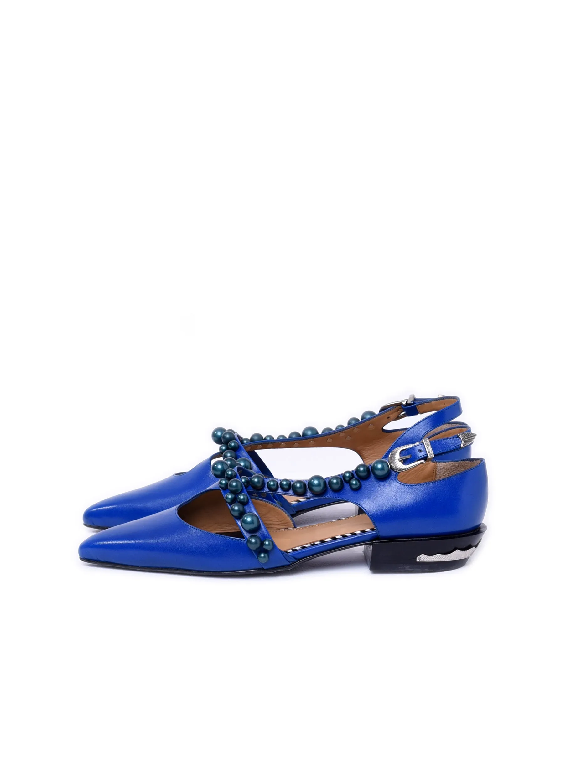 Toga Pulla Pointed Ballerinas Blue