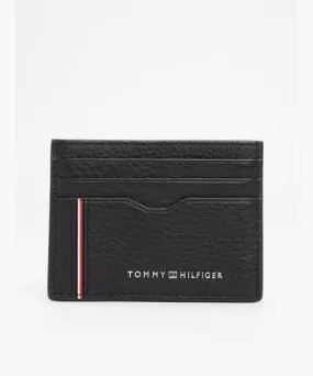 Tommy Hilfiger Men's Tommy Stripe Leather Card Holder