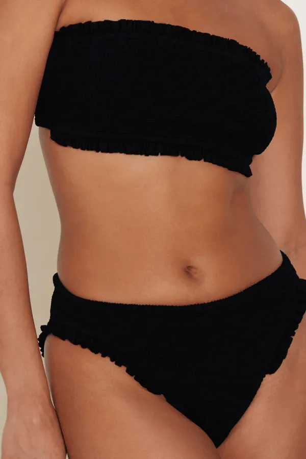 Tracey Frill Bikini Black/Black