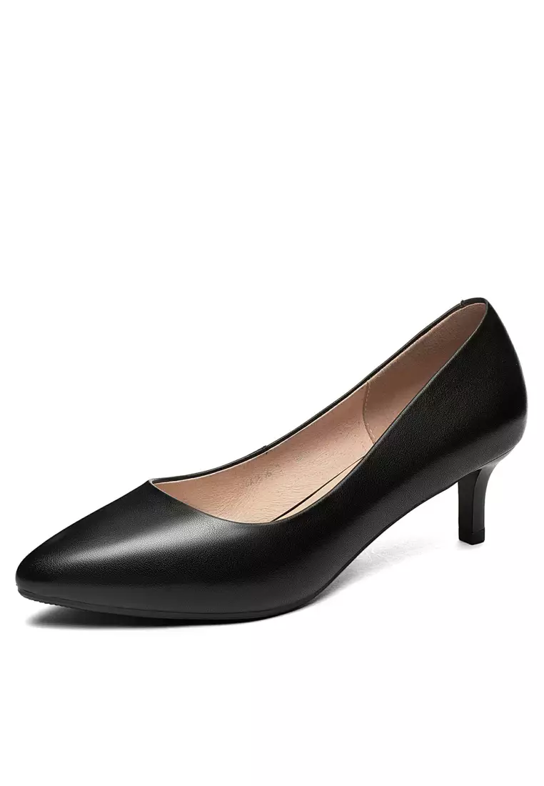 Twenty Eight Shoes 5CM Leather Uniform Pointy Pumps 1656-1