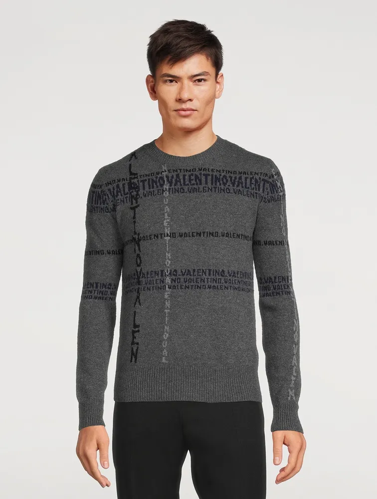 VALENTINO Crossword Cashmere Sweater