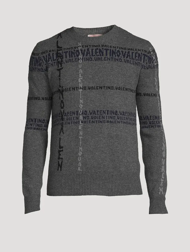 VALENTINO Crossword Cashmere Sweater