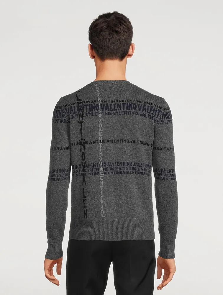 VALENTINO Crossword Cashmere Sweater