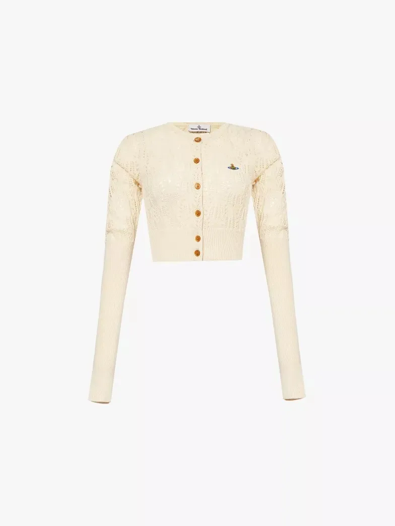 Vivienne Westwood  |Casual Style Party Style Elegant Style Logo Cardigans