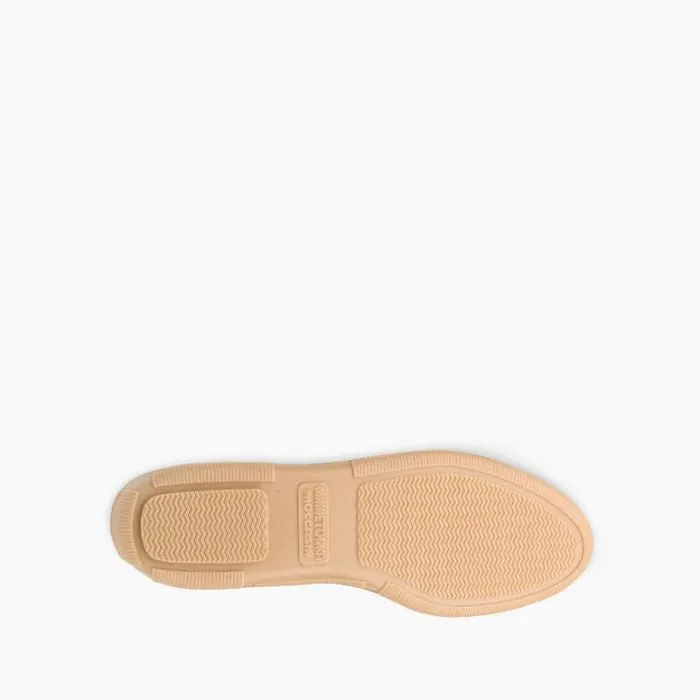  Women's Pile Lined Hardsole Moccasin in Tan  