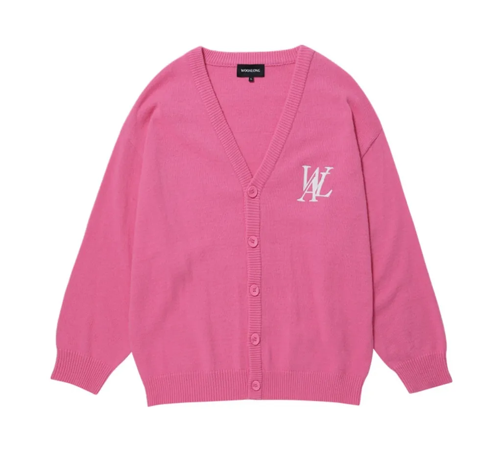 WOOALONG  |Casual Style Unisex Street Style Logo Cardigans