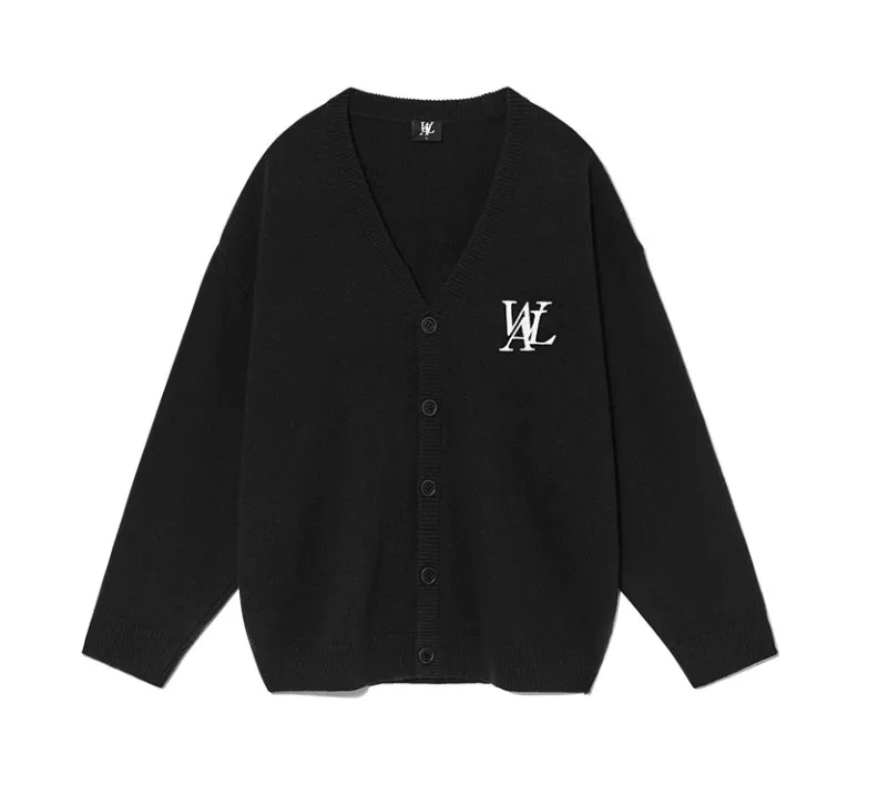 WOOALONG  |Casual Style Unisex Street Style Logo Cardigans