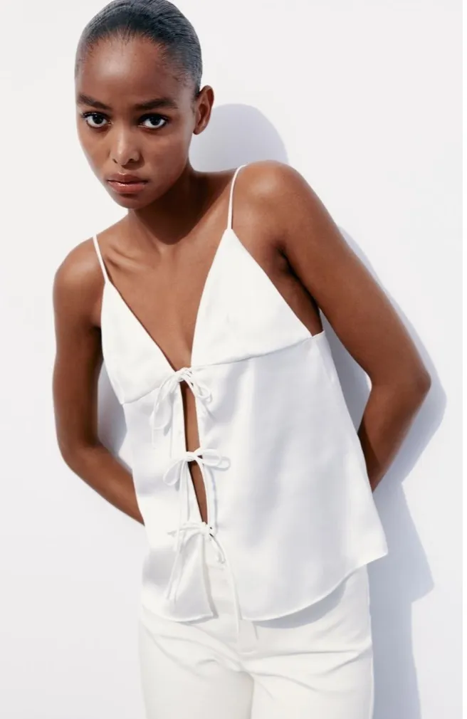 ZARA  |Casual Style Sleeveless Plain Elegant Style