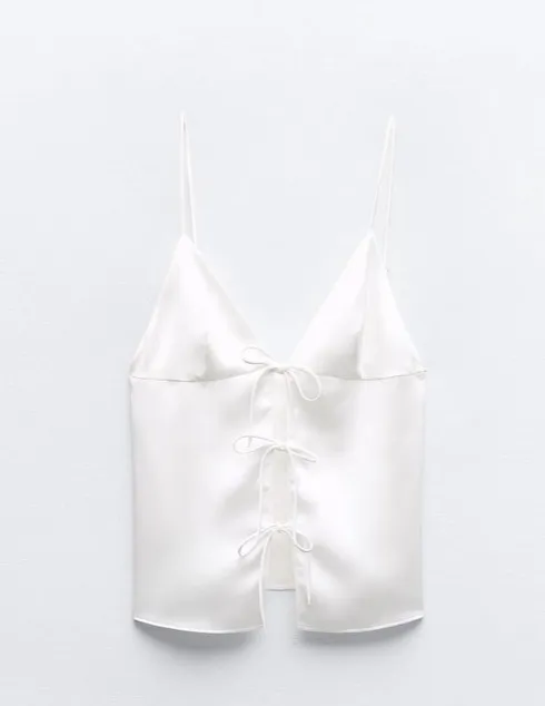 ZARA  |Casual Style Sleeveless Plain Elegant Style