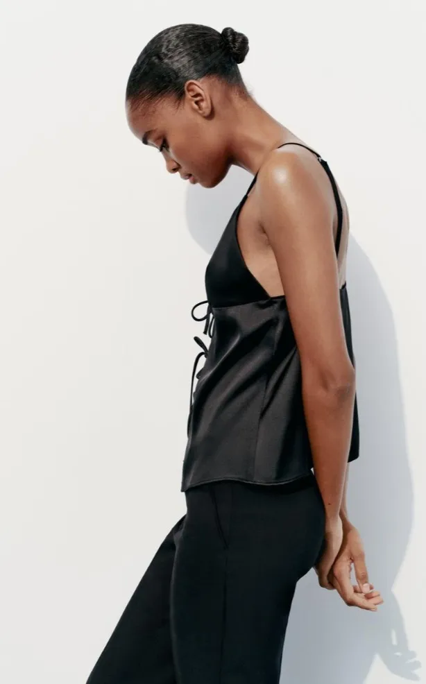 ZARA  |Casual Style Sleeveless Plain Elegant Style