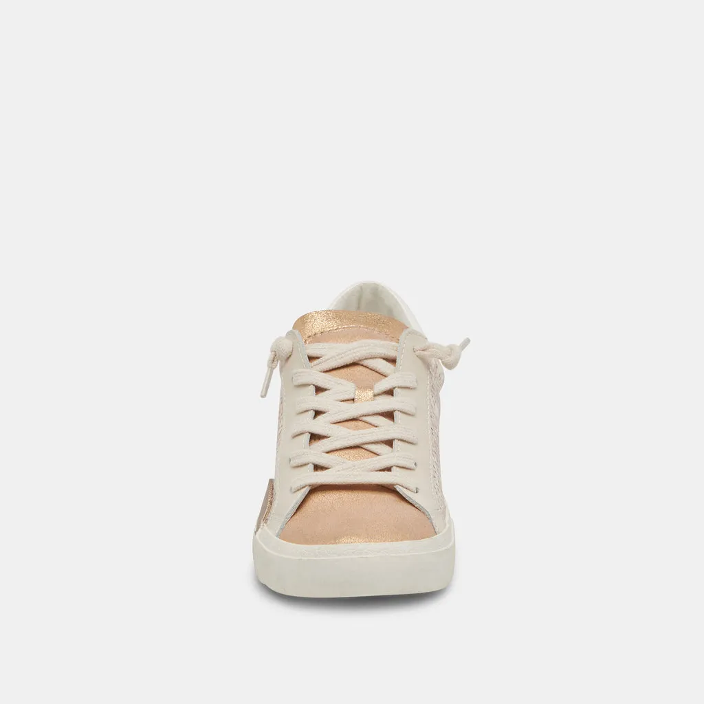 ZINA SNEAKERS SAND EMBOSSED LEATHER– Dolce Vita 6916127129666